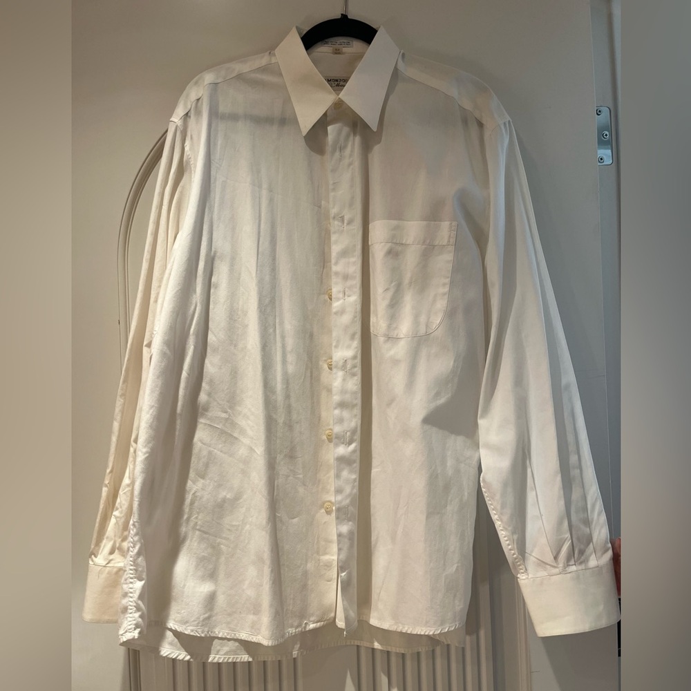 Mondo Di Marco Men's  White Dress Shirt Size 34/35